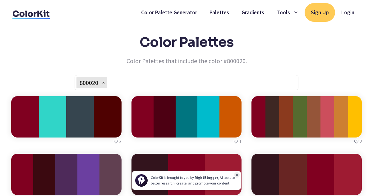 Color Palettes - ColorKit