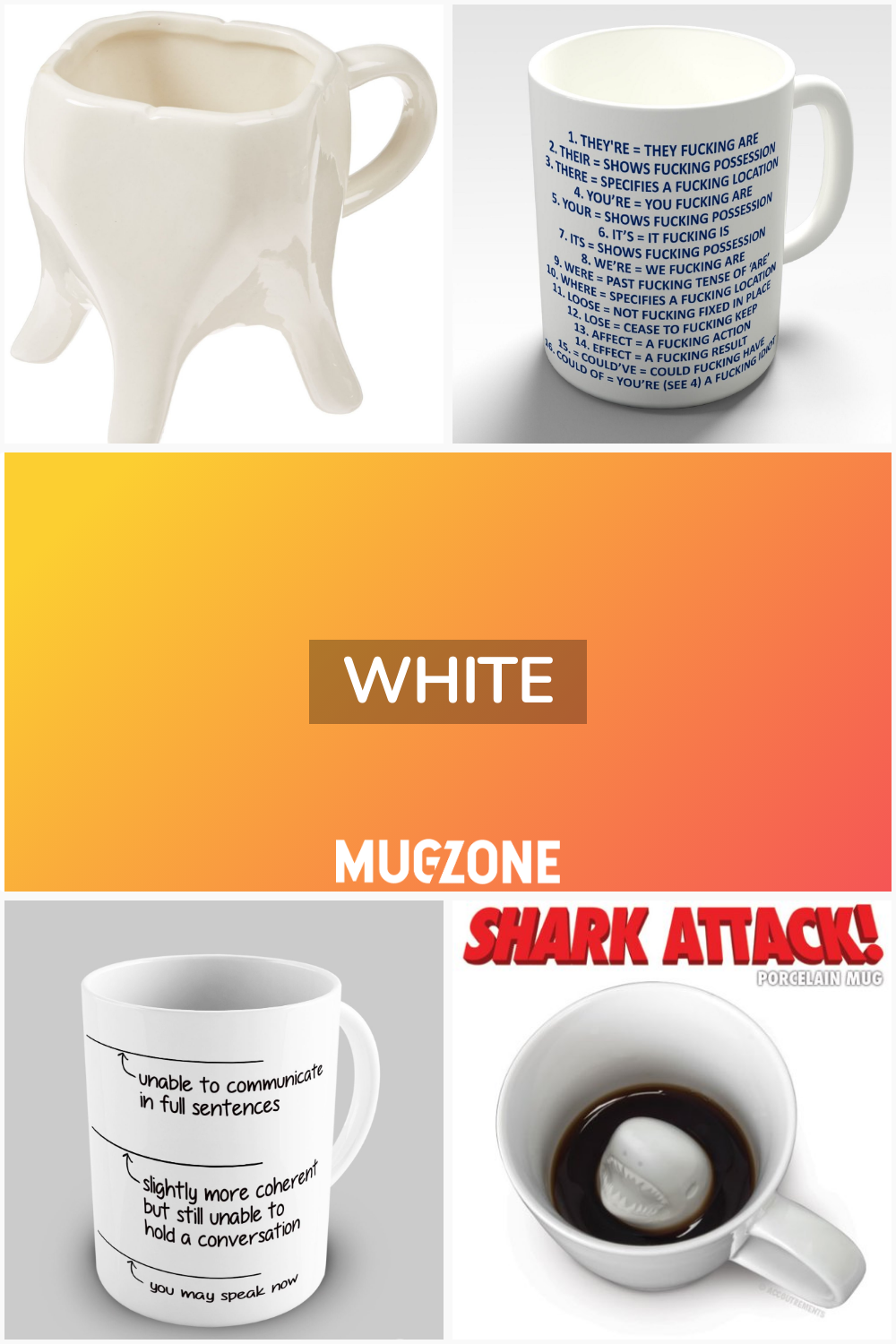 white // Mug Zone
