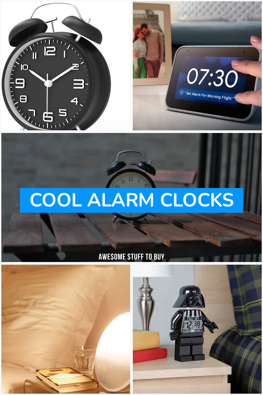 Cool Alarm Clocks // Awesome Stuff to Buy
